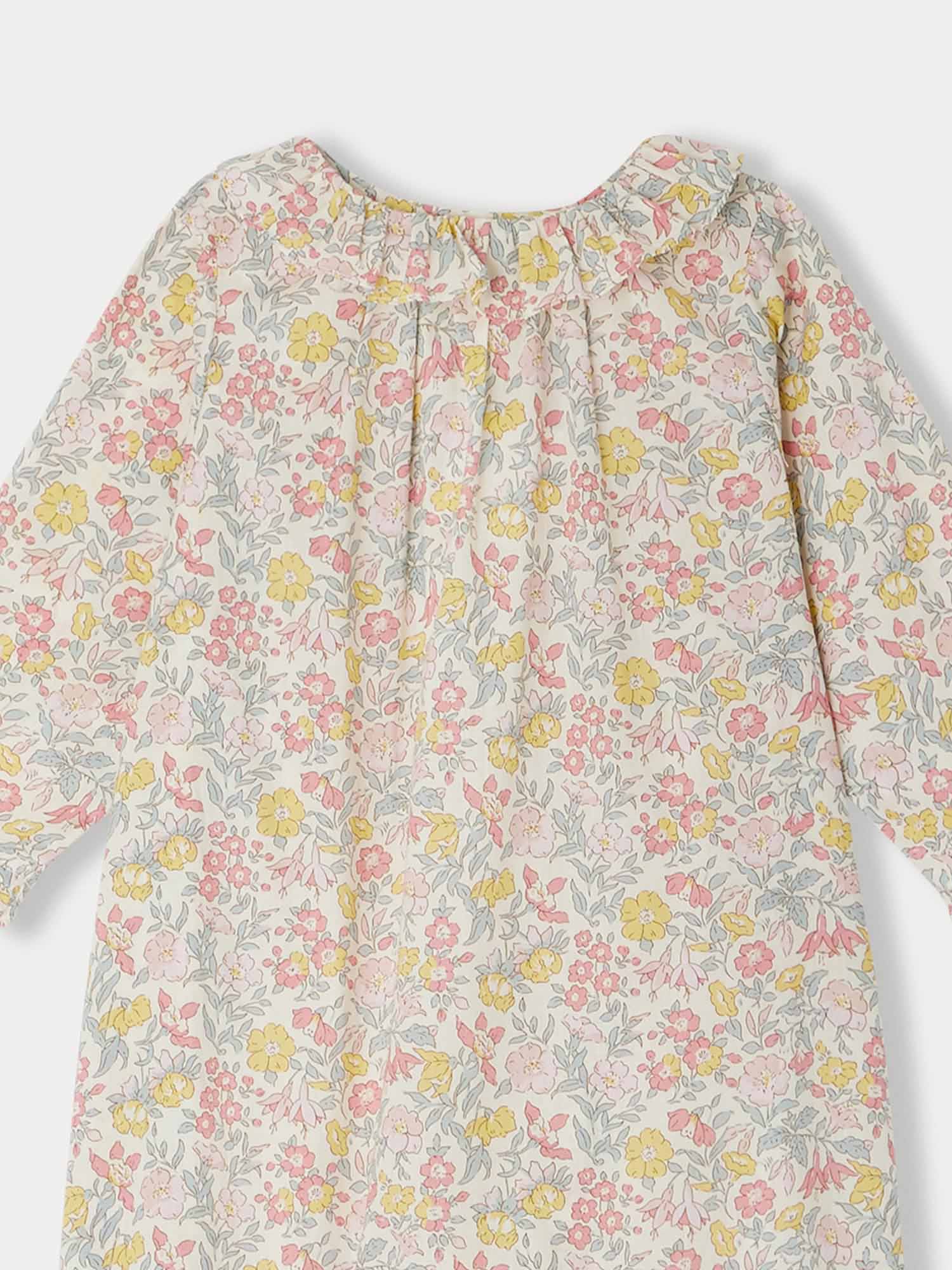 Girl | Georgia Jumpsuit In Liberty Fabric | Orange Flowers