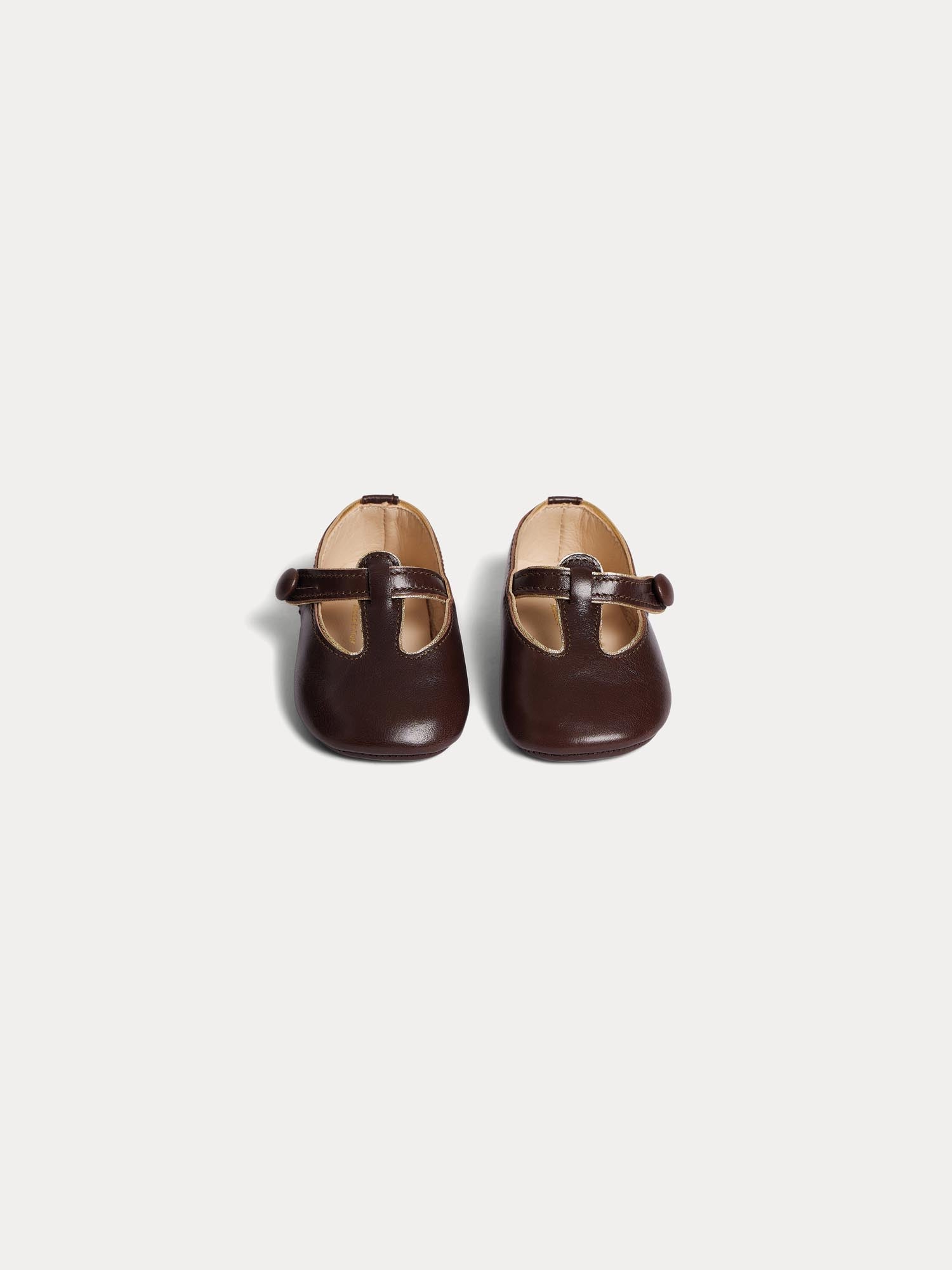 Girl | Grecia Leather Mary Janes | Coffee