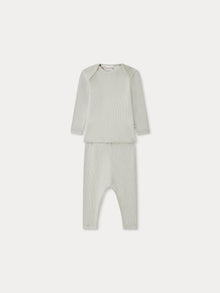 Boy | Timi Plain Purple Set | Turtledove Gray