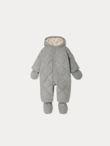 Boy | Gonsnow Flannel Snowsuit | Medium Heathered Gray