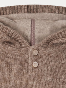 Unisex | Faburnou Wool And Cashmere Burnous | Heathered Brown