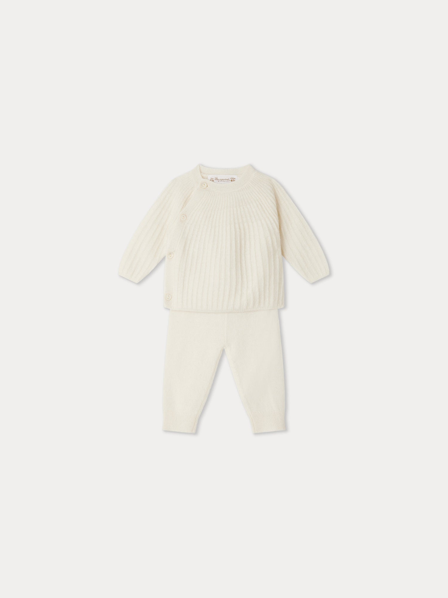 Unisex | Ging Cashmere Set | Milk White