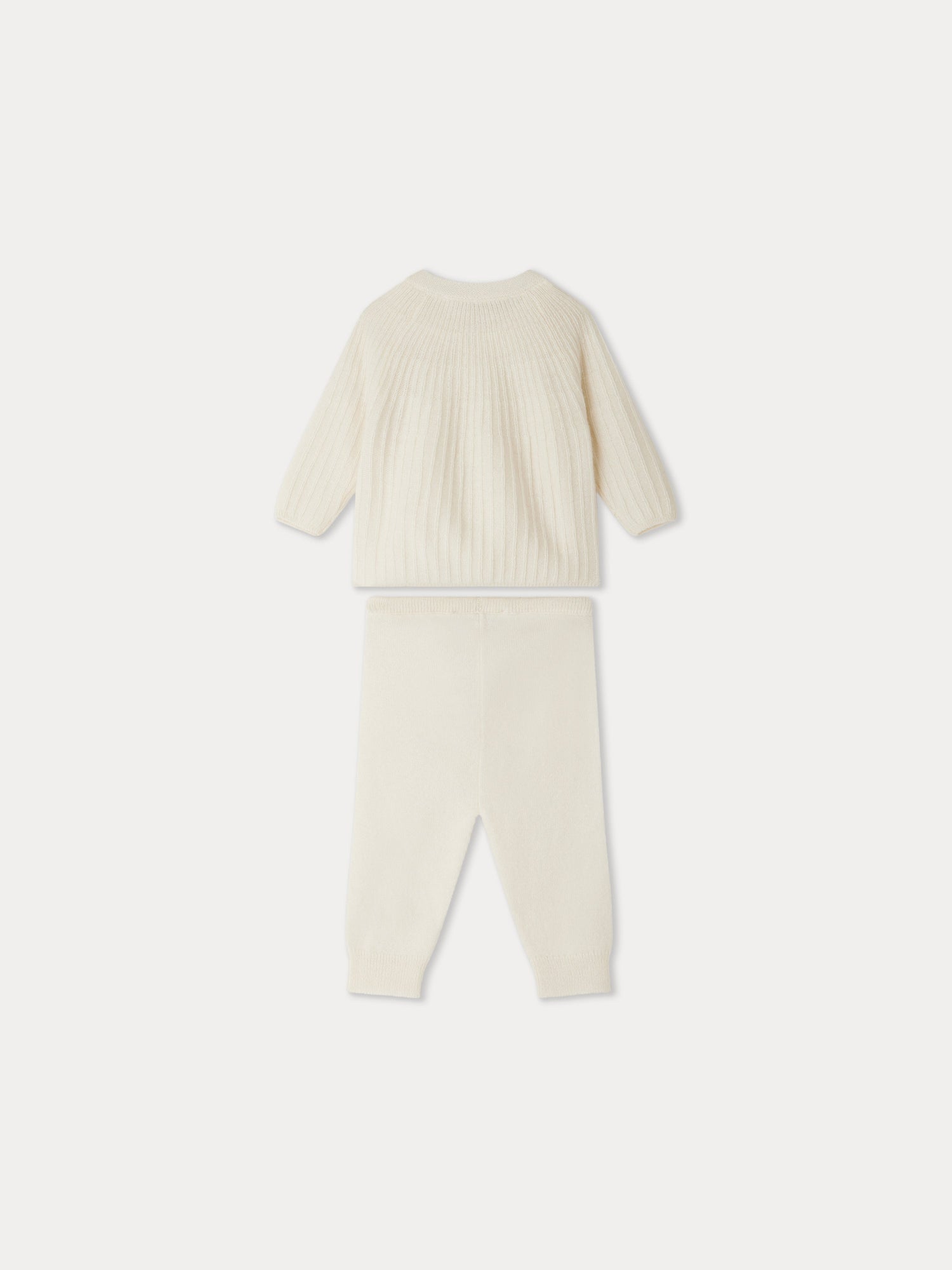 Unisex | Ging Cashmere Set | Milk White