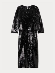 Women | Bonpoint X Vanessa Seward Glow Sequin Dress | Black