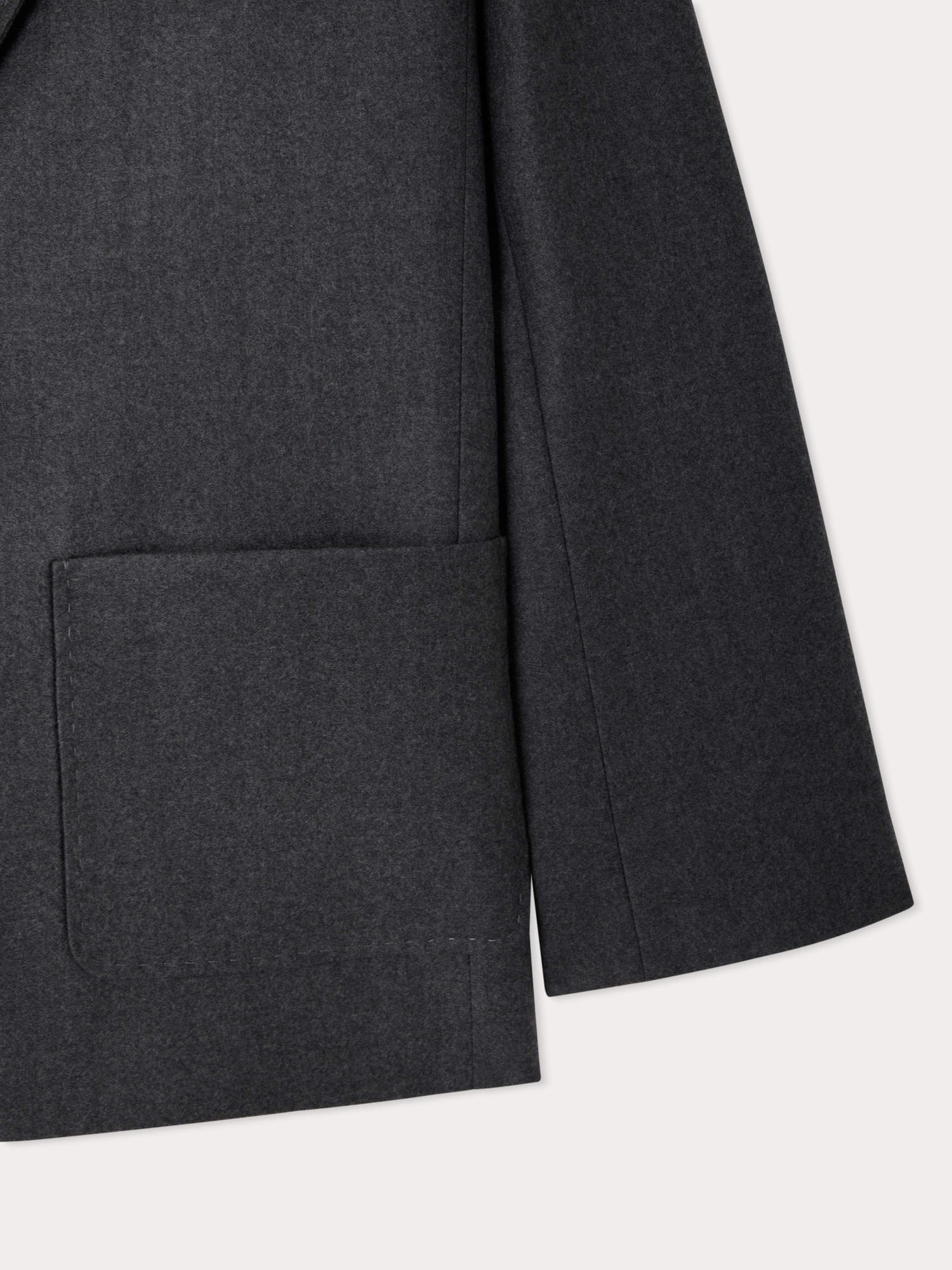 Women | Bonpoint X Vanessa Seward Galant Flannel Jacket | Charcoal Gray