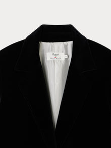 Women | Bonpoint X Vanessa Seward Golondrina Smooth Velvet Jacket | Black