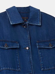 Women | Bonpoint X Vanessa Seward Granger Denim Safari Jacket | Light Denim