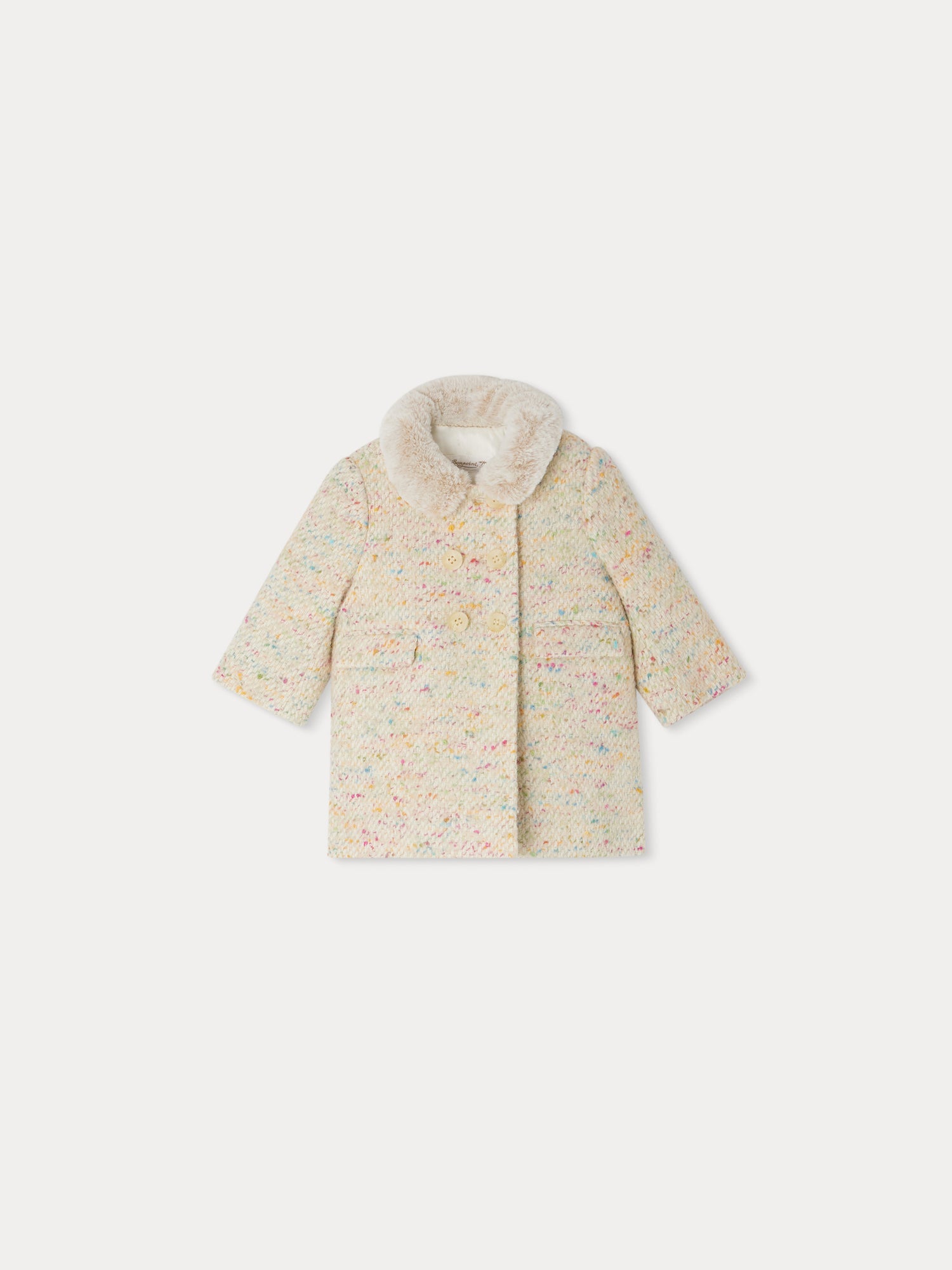 Girl | Moka Wool And Alpaca Coat | Multicolored