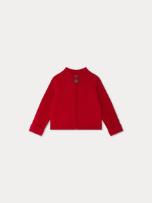 Boy | Thylio Red Wool Cardigan | Red