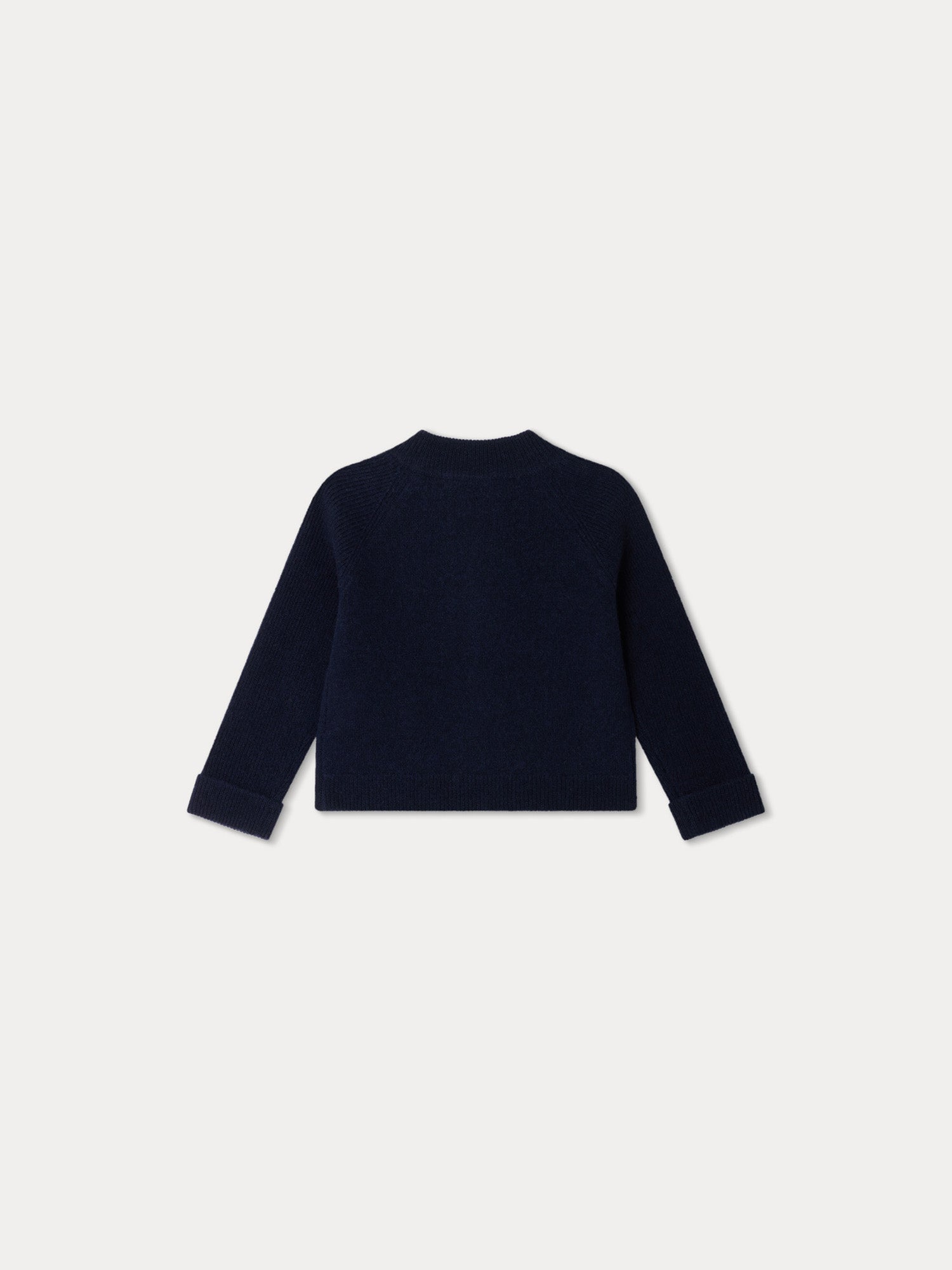 Boy | Thylio Dark Blue Wool Cardigan | Navy