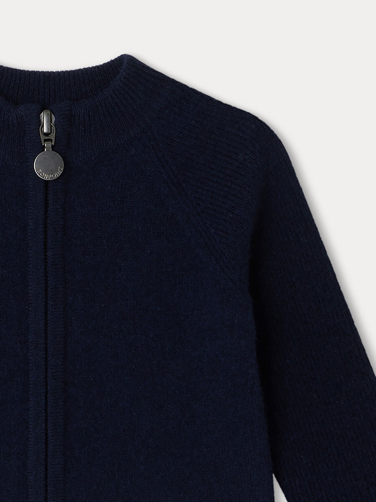 Boy | Thylio Dark Blue Wool Cardigan | Navy