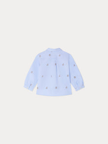 Boy | Malo Blue Patterned Shirt | Blue