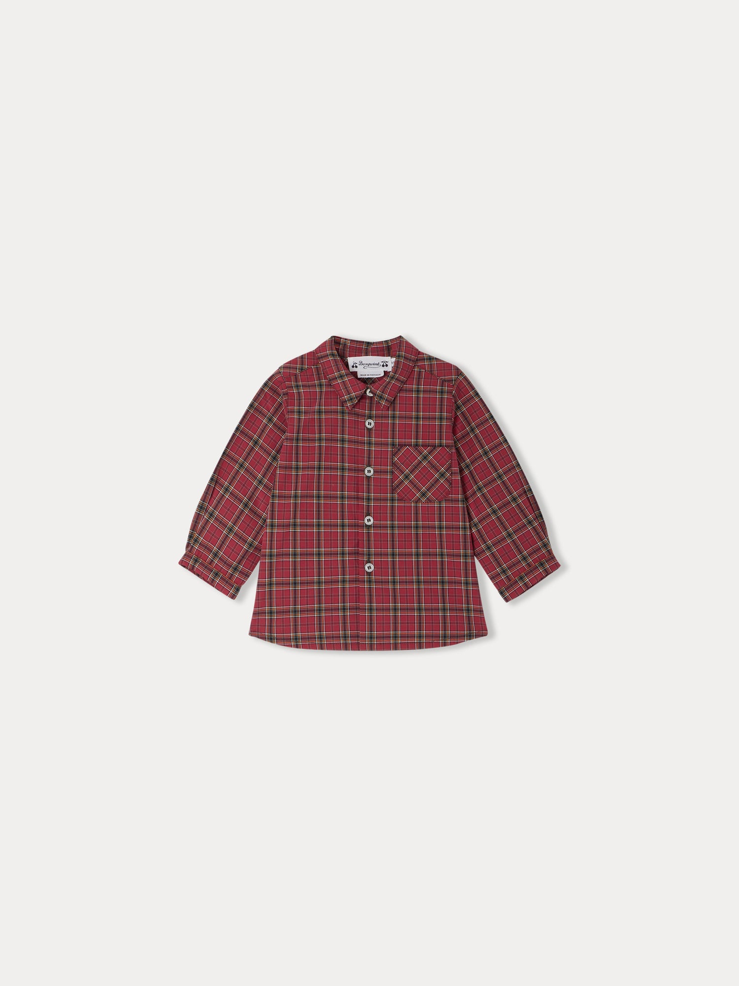 Boy | Malo Checkered Shirt | Raspberry