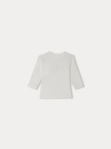 Unisex | Tahsin Babies' T Shirt With Animal Designs | White Milk