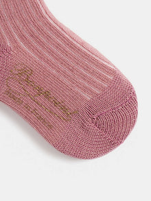 Unisex | Gadilson Pink Ribbed Socks | Blotter