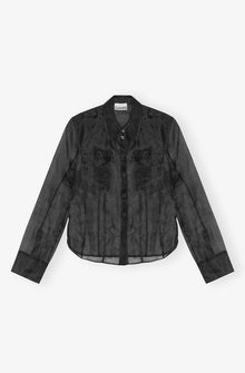 Technical Organza Shirt | Black