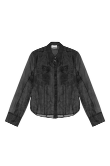 Technical Organza Shirt | Black