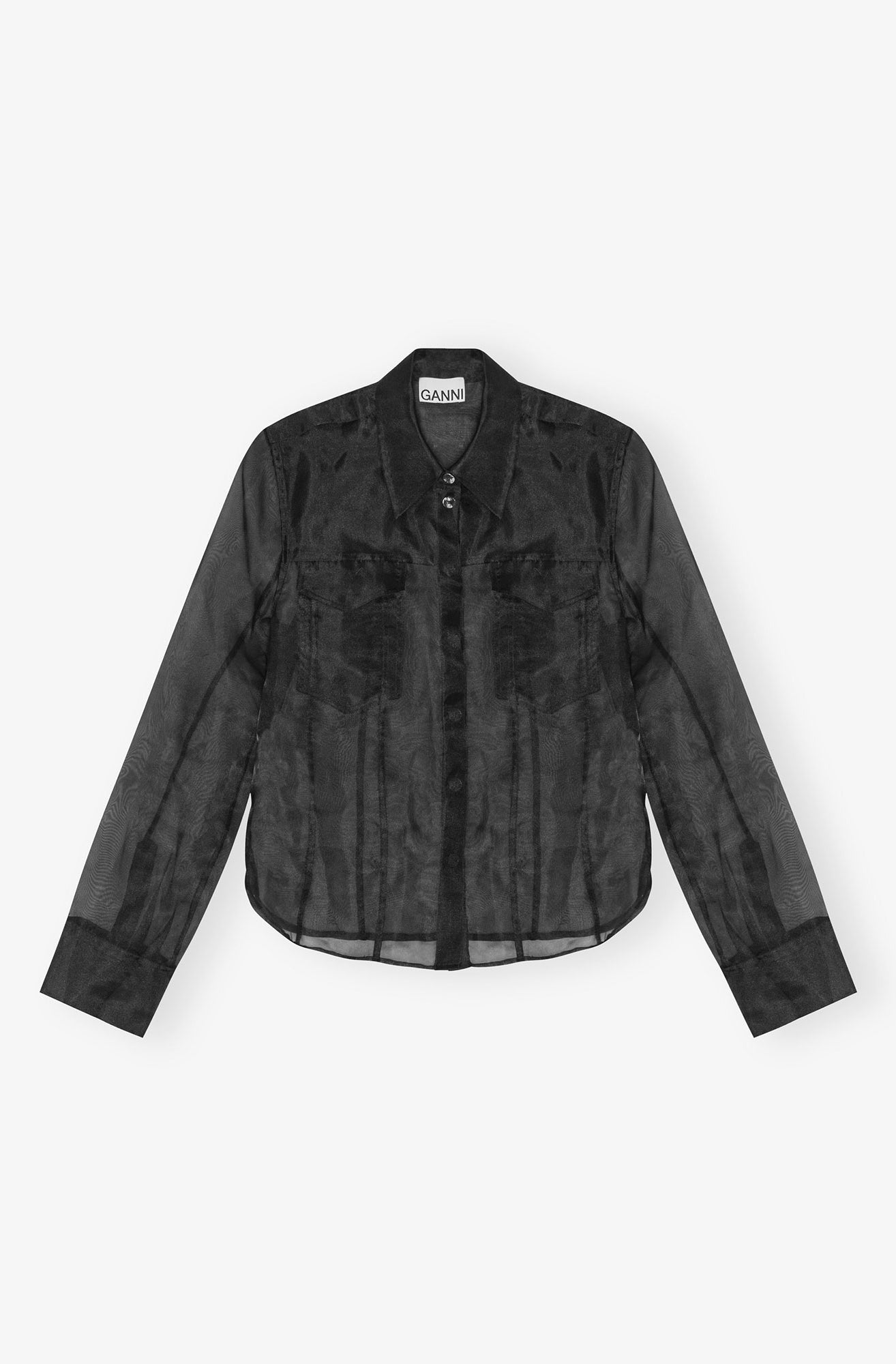 Technical Organza Shirt | Black
