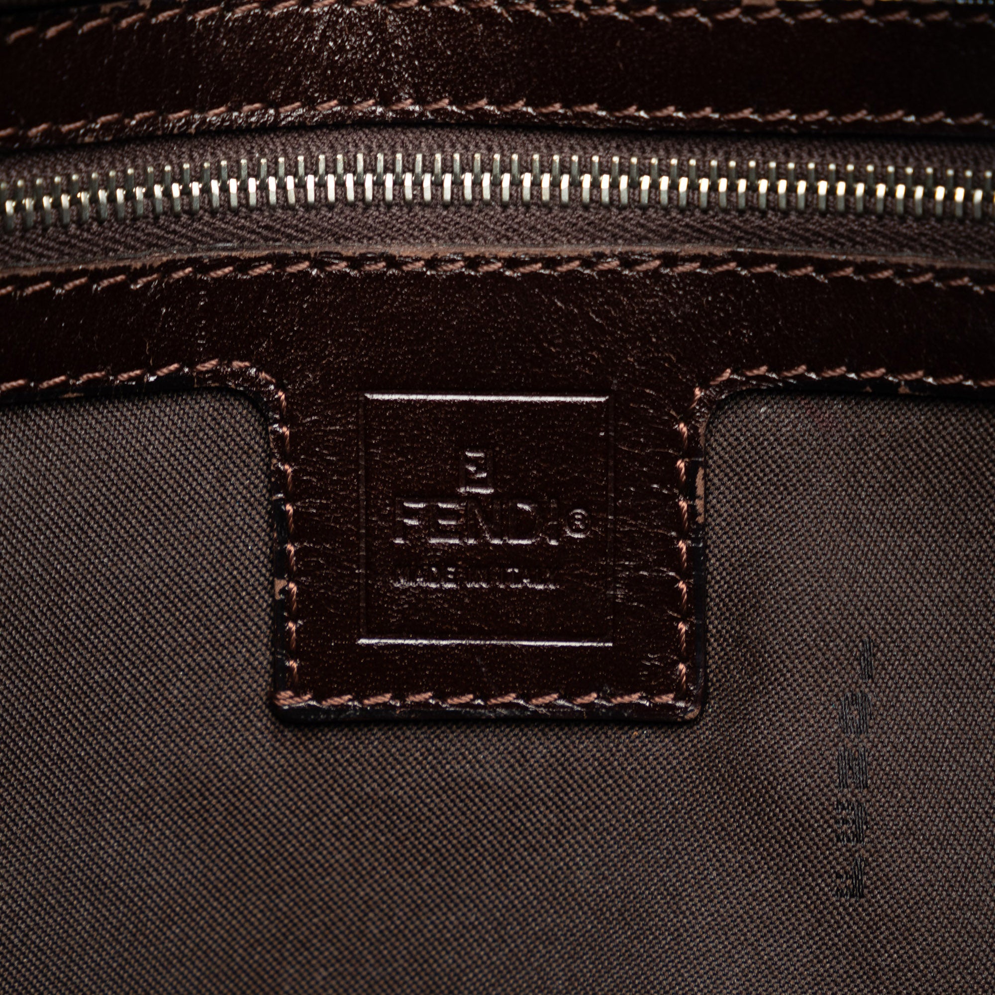 Fendi | Pre-Owned Zucca Canvas Mamma Forever | Brown