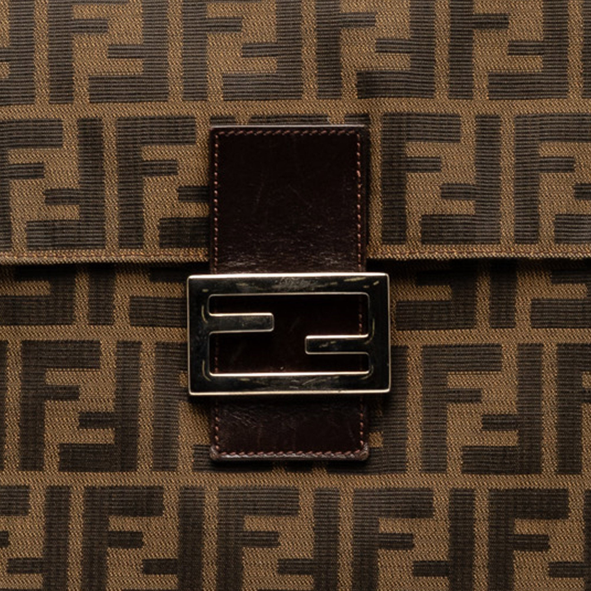 Fendi | Pre-Owned Zucca Canvas Mamma Forever | Brown