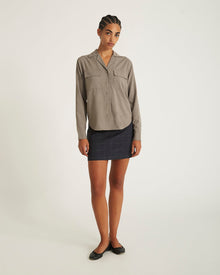 Taupe | Lomedico Gabardine LS Shirt