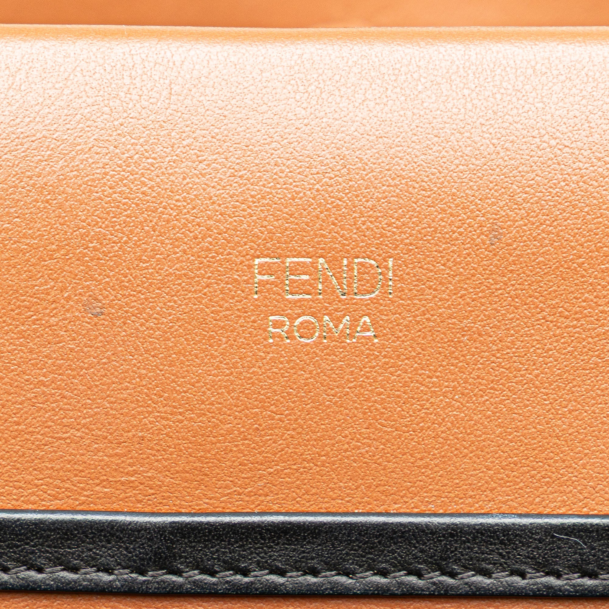 Fendi | Pre-Owned Small Leather Runaway Satchel | Brown/Camel