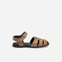 Womens | Mira Fisherman Sandal | Taupe Suede