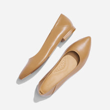 Womens | Fina Pointed Toe Flat | Almond