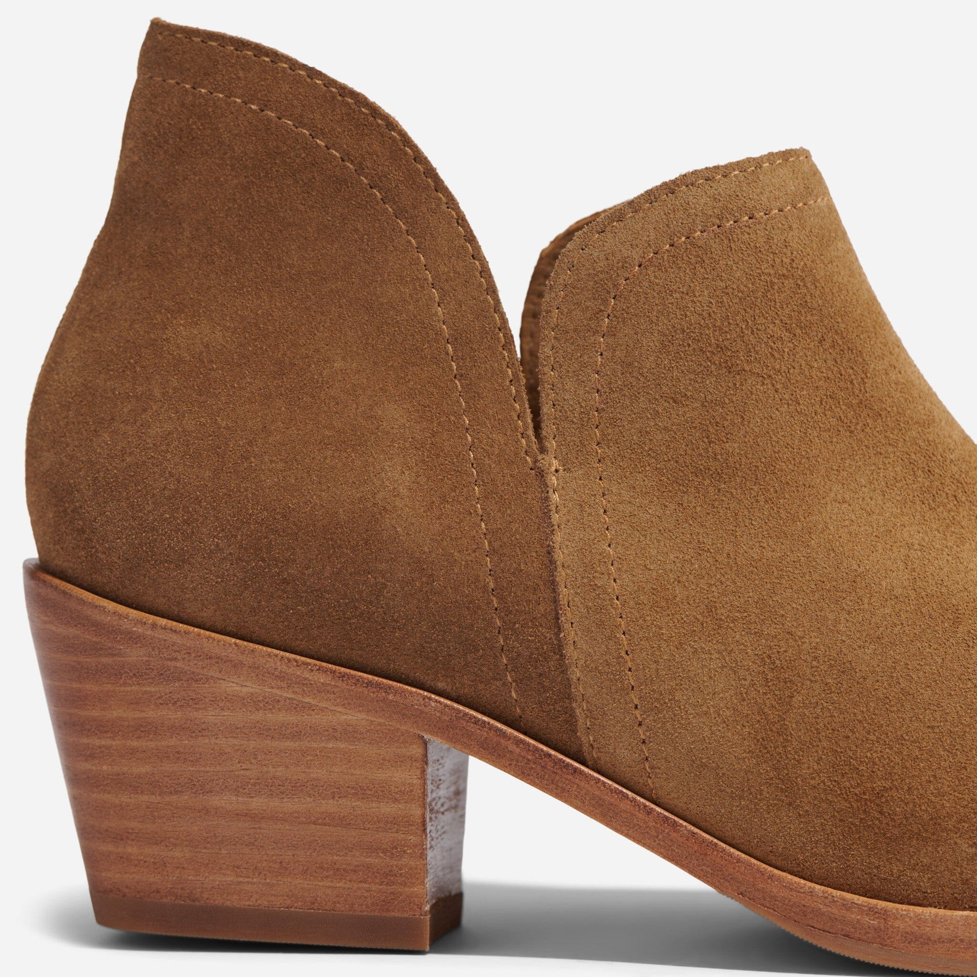 Mia Everyday Ankle Bootie Taupe-Suede Women's Leather Boot Nisolo