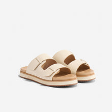 Womens | Ella Flatform Slide | Bone