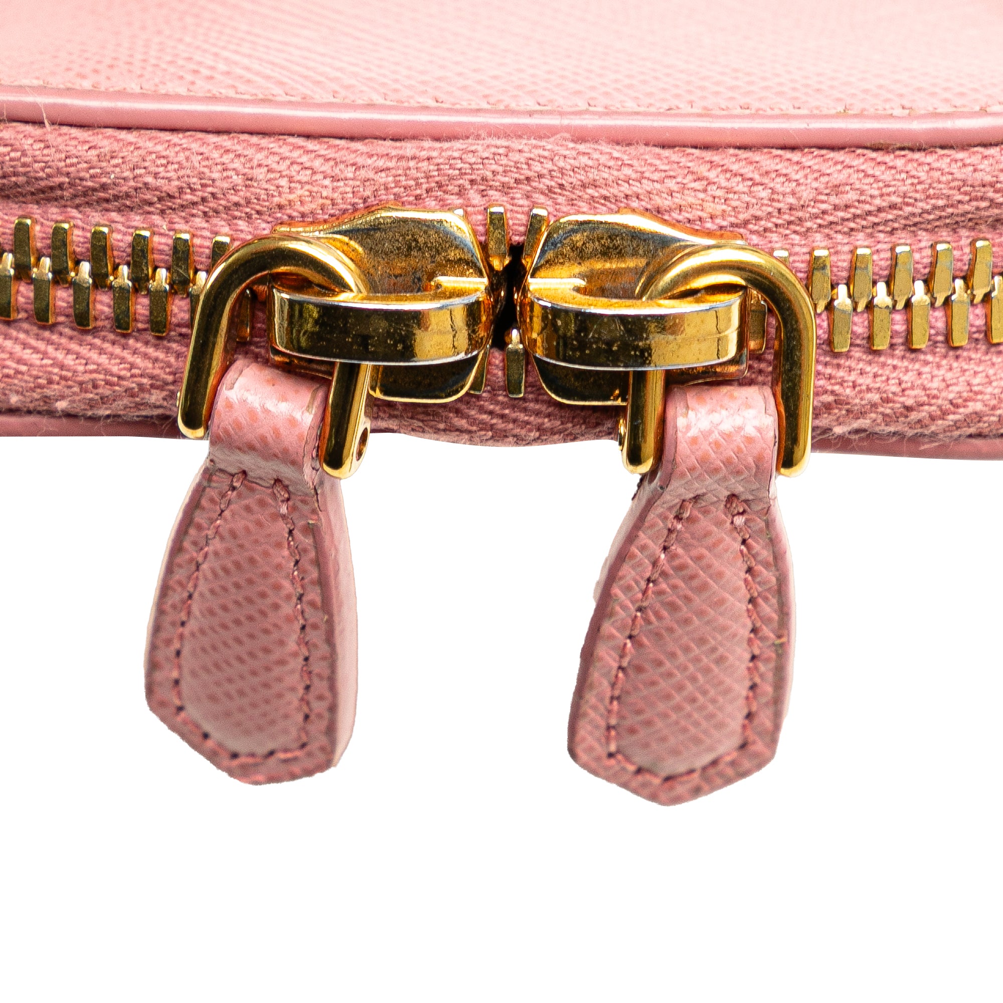 Prada | Pre-Owned Mini Saffiano Crossbody Phone Pouch | Pink