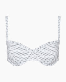 Womens | Marilyn Bikini Top | White/Black
