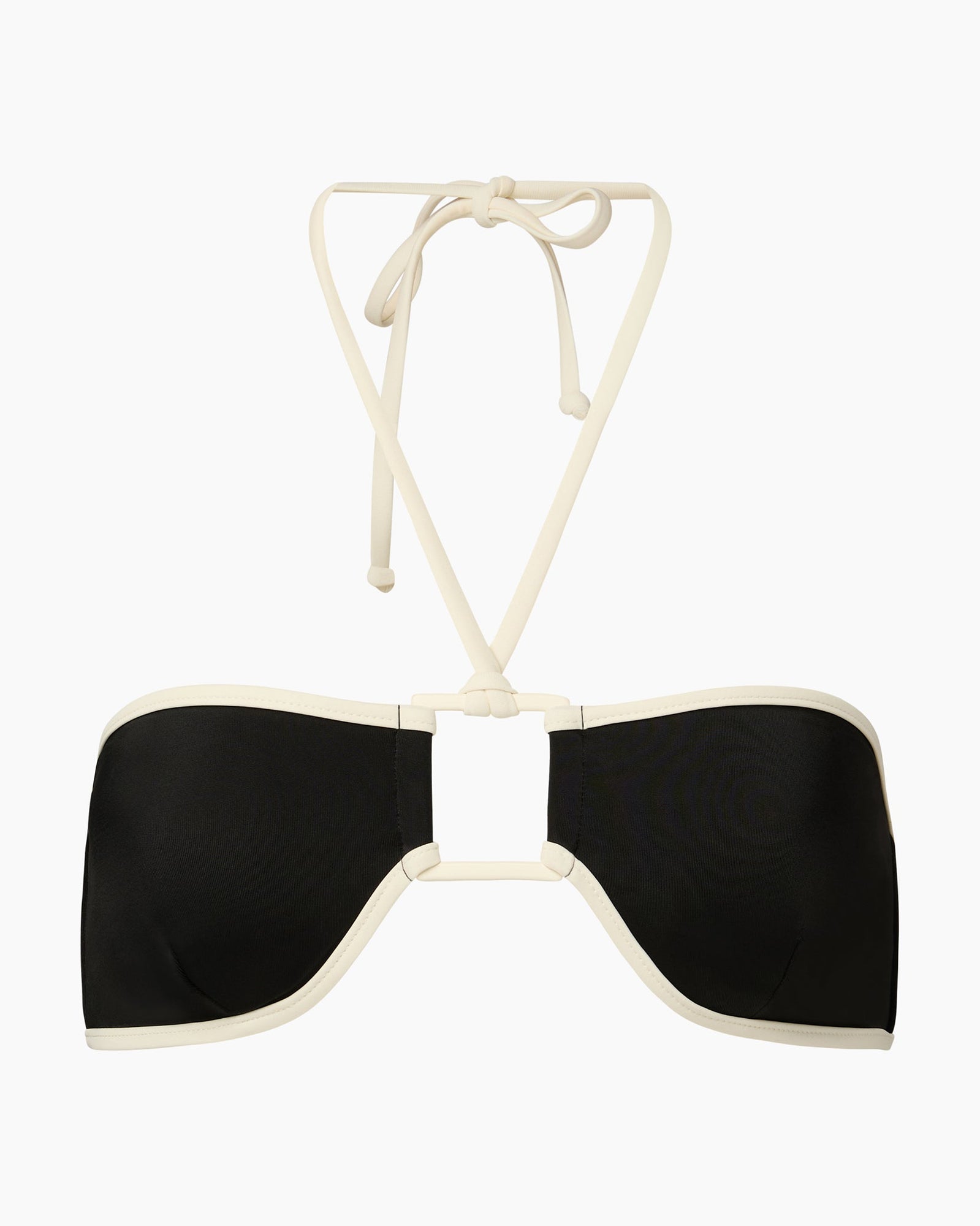Womens | Palermo Bikini Top | Black/Egret