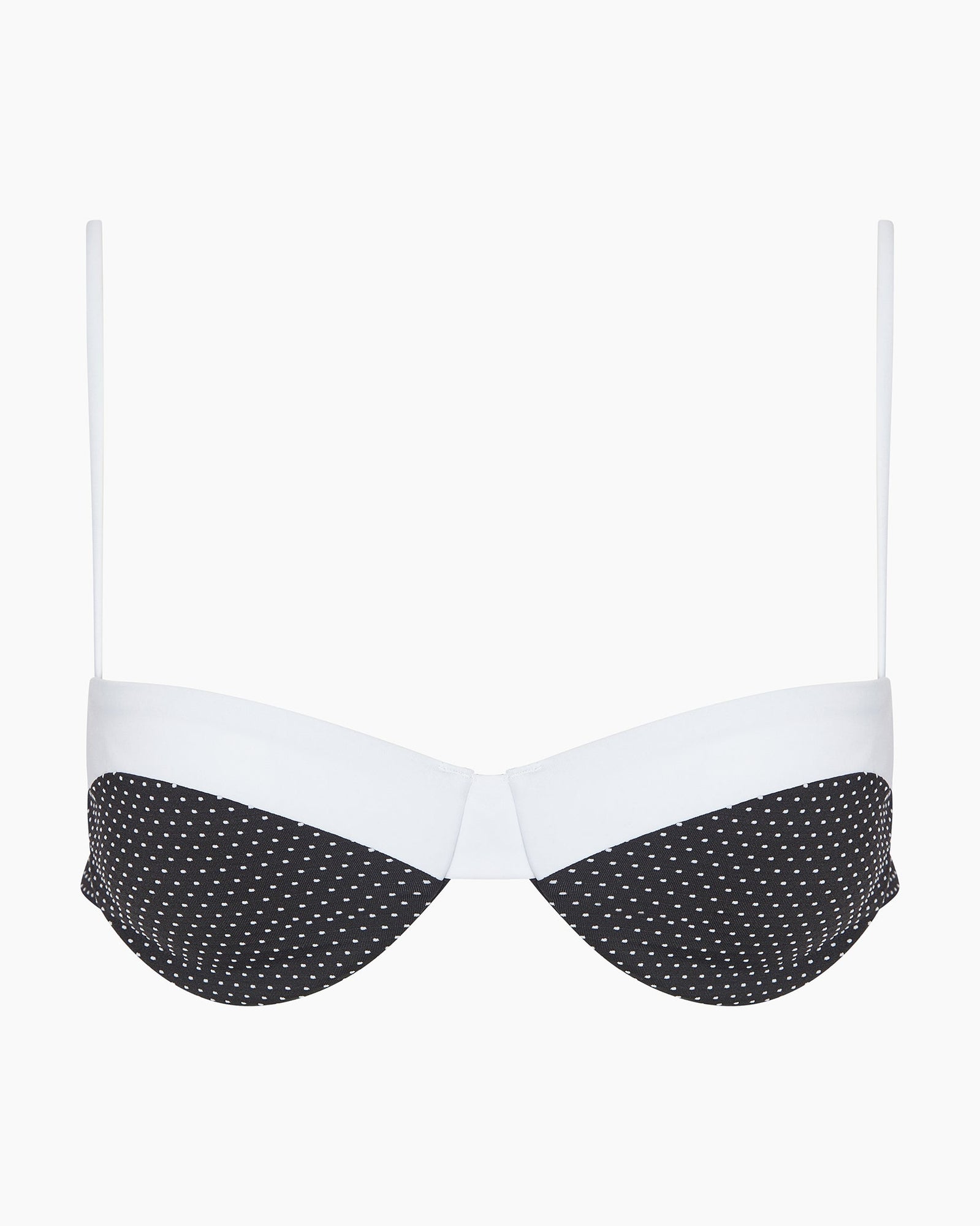 Womens | Brigitte Bikini Top | Black/White