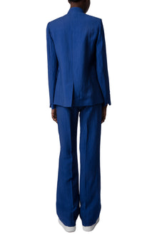 Very Tailleur Linen Blazer | Deep Sea