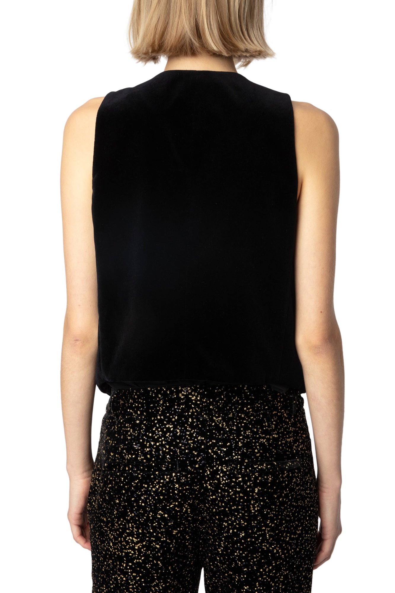 Emaux Velvet Blazer | Black