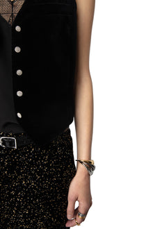 Emaux Velvet Blazer | Black