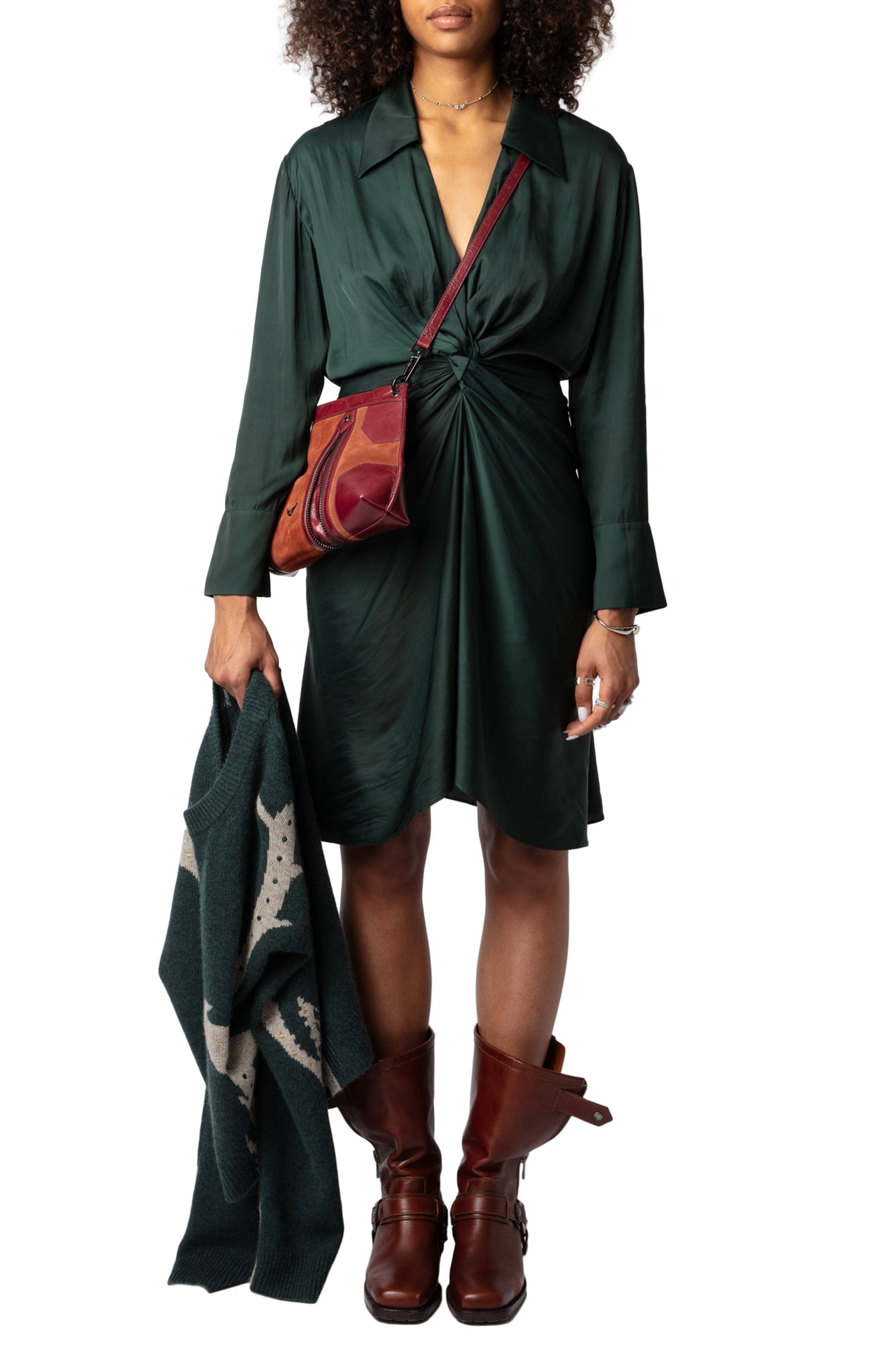 Rozo Satin Dress | Peaks