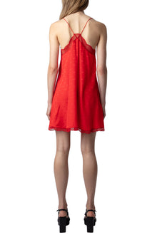 Ristyz Jacquard Wings Dress | Red