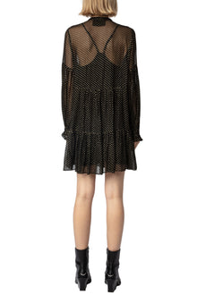 Randy Mousseline Sparle Dress | Black