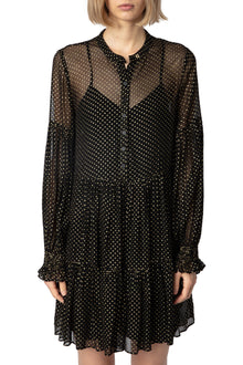 Randy Mousseline Sparle Dress | Black