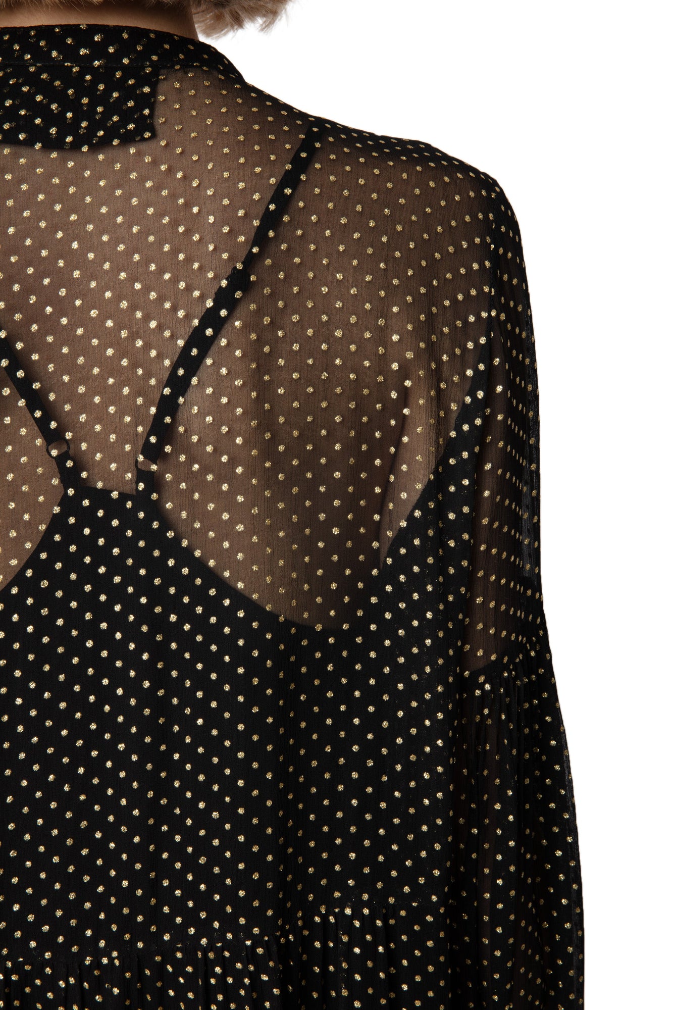 Randy Mousseline Sparle Dress | Black