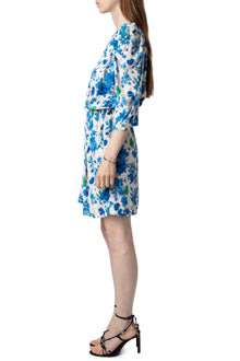Ruz Crepe Garden Flowers Dress | Ecru