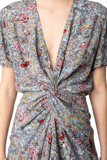 Rozom Soft British Flowers Dress | Mist