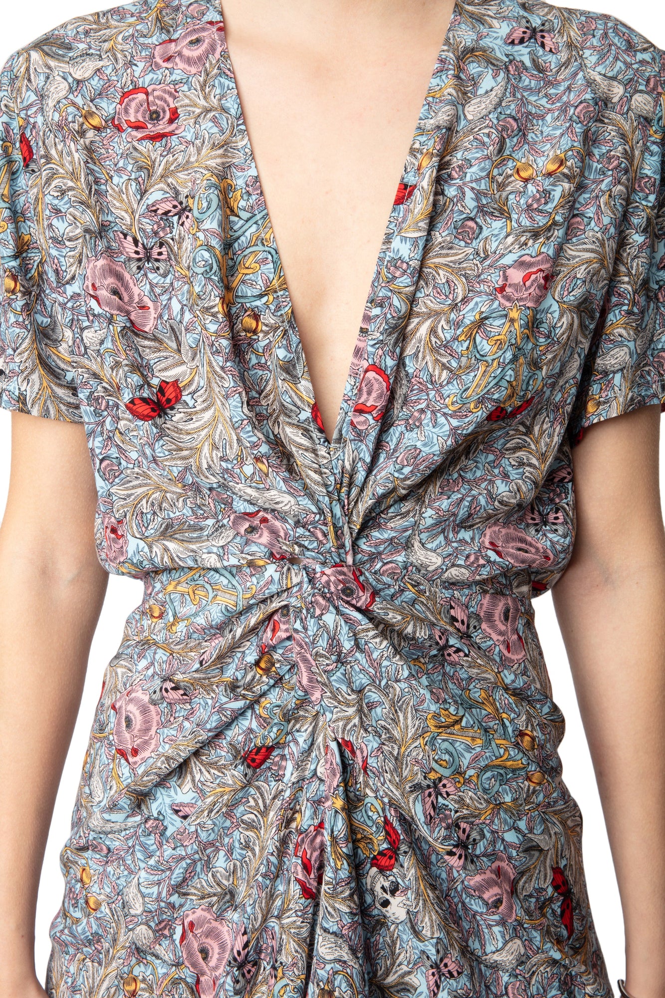 Rozom Soft British Flowers Dress | Mist