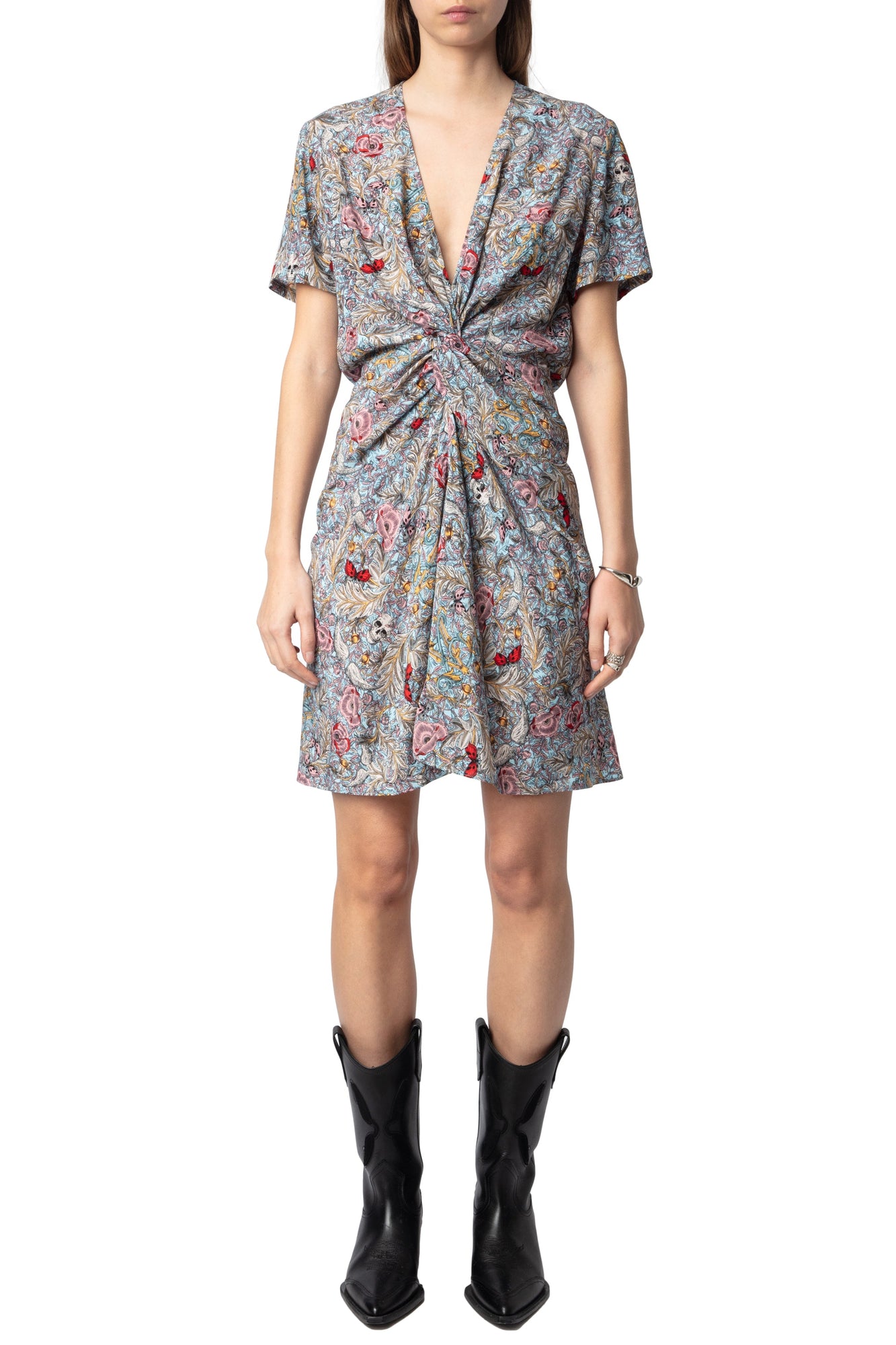 Rozom Soft British Flowers Dress | Mist