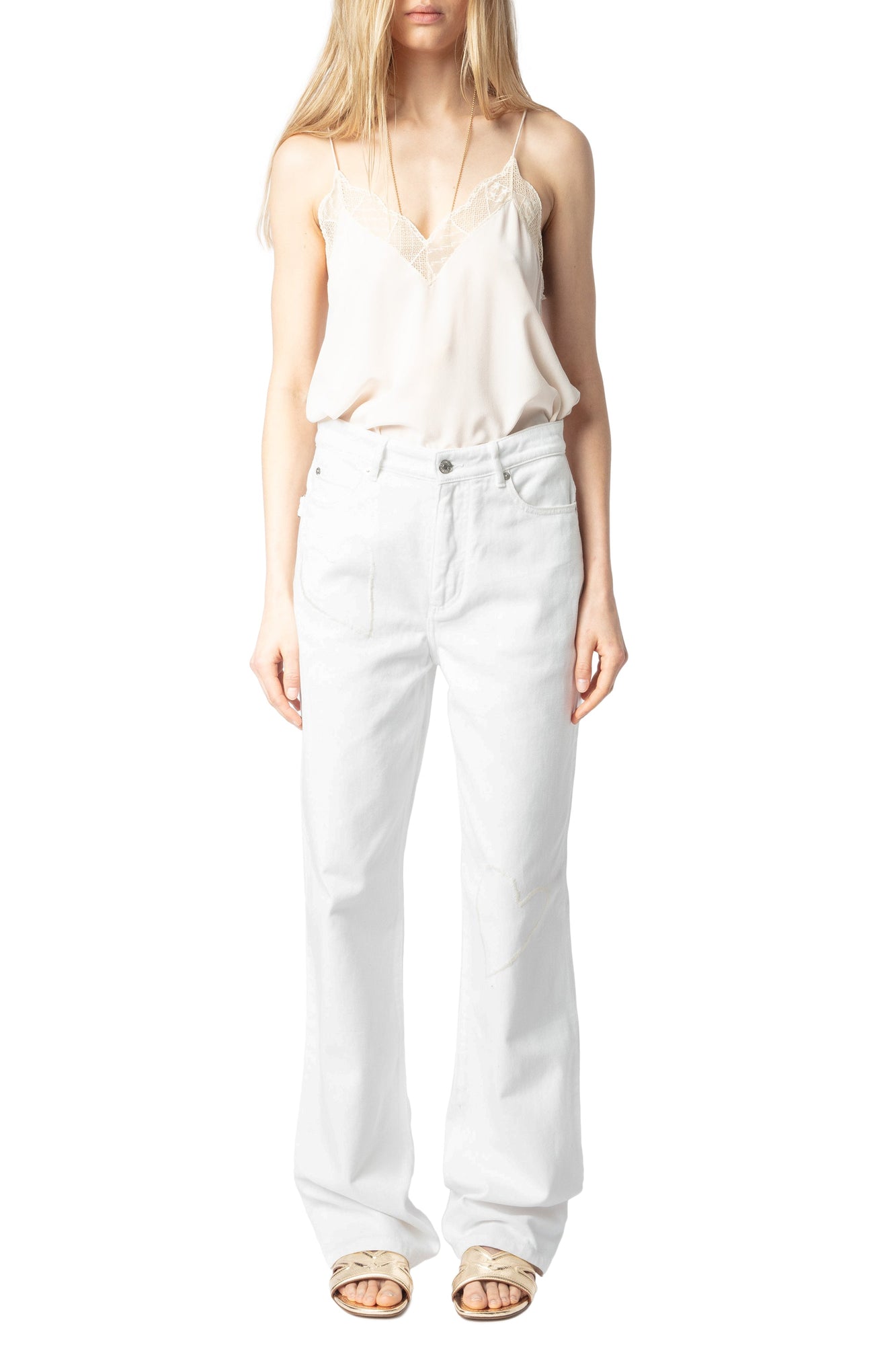 Elio Denim Eco Brod Jeans | Beige