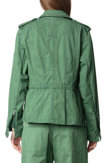 Klimi Coton Lave Studs Jacket | Coriander