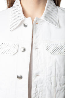 Kioky Denim Eco Strass Jacket | Beige