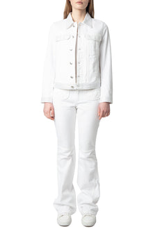Kioky Denim Eco Strass Jacket | Beige